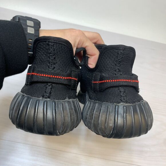 Adidas Yeezy Boost 350 V2 Bred Core Black Solar Red CP9652 Mens Size 6 main image 5